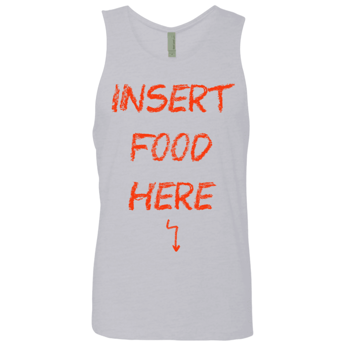 T-Shirts Heather Grey / S Insert Food Men's Premium Tank Top