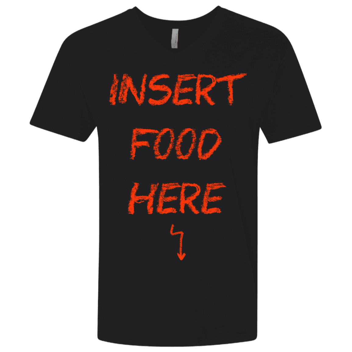 T-Shirts Black / X-Small Insert Food Men's Premium V-Neck