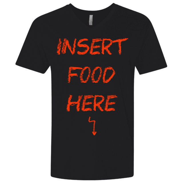 T-Shirts Black / X-Small Insert Food Men's Premium V-Neck