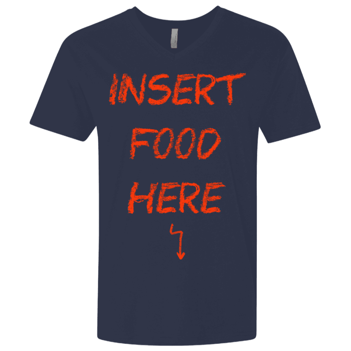 T-Shirts Midnight Navy / X-Small Insert Food Men's Premium V-Neck