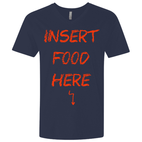 T-Shirts Midnight Navy / X-Small Insert Food Men's Premium V-Neck