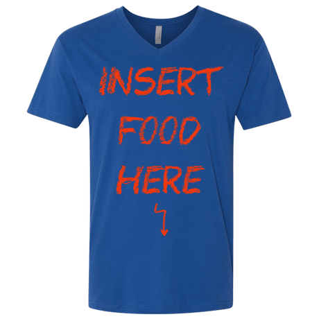 T-Shirts Royal / X-Small Insert Food Men's Premium V-Neck