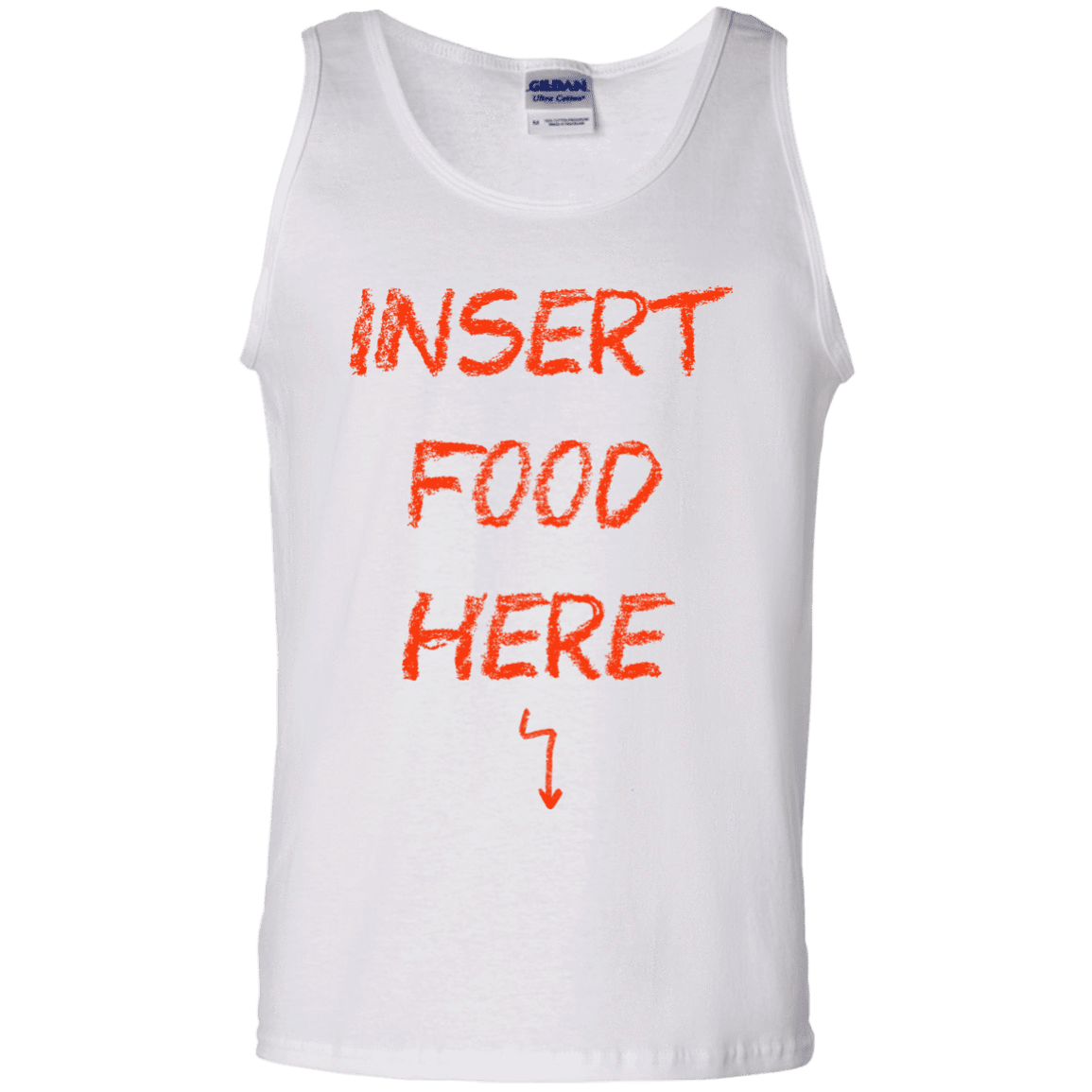 T-Shirts White / S Insert Food Men's Tank Top