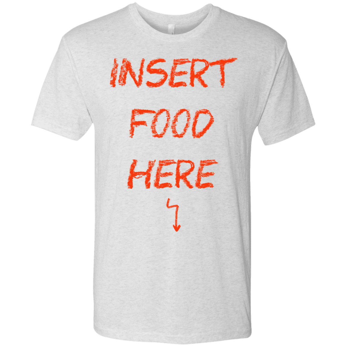 T-Shirts Heather White / S Insert Food Men's Triblend T-Shirt