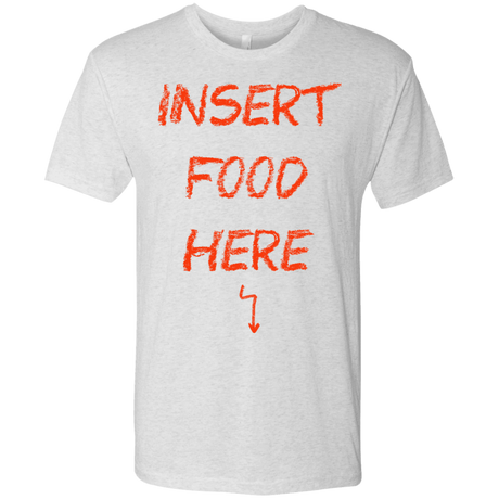 T-Shirts Heather White / S Insert Food Men's Triblend T-Shirt