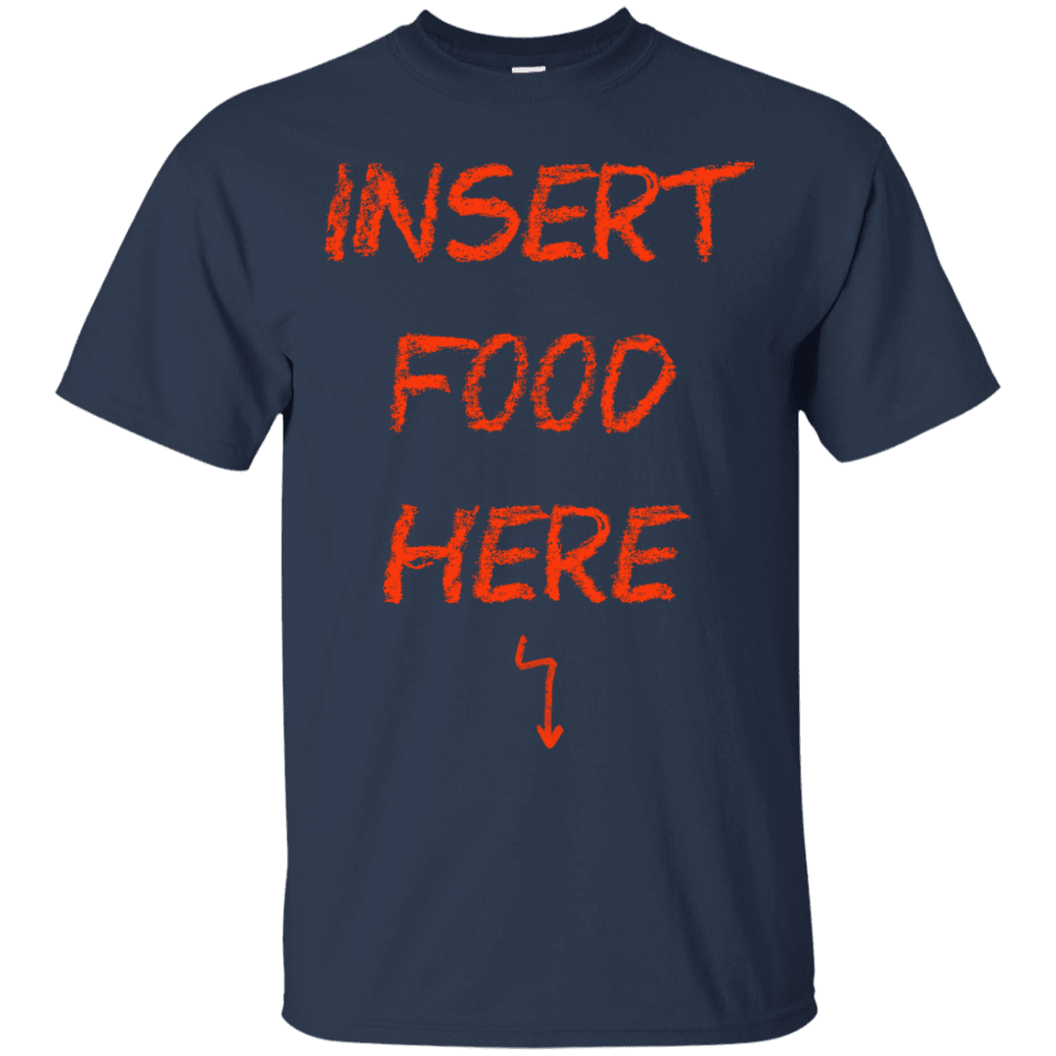 T-Shirts Navy / S Insert Food T-Shirt