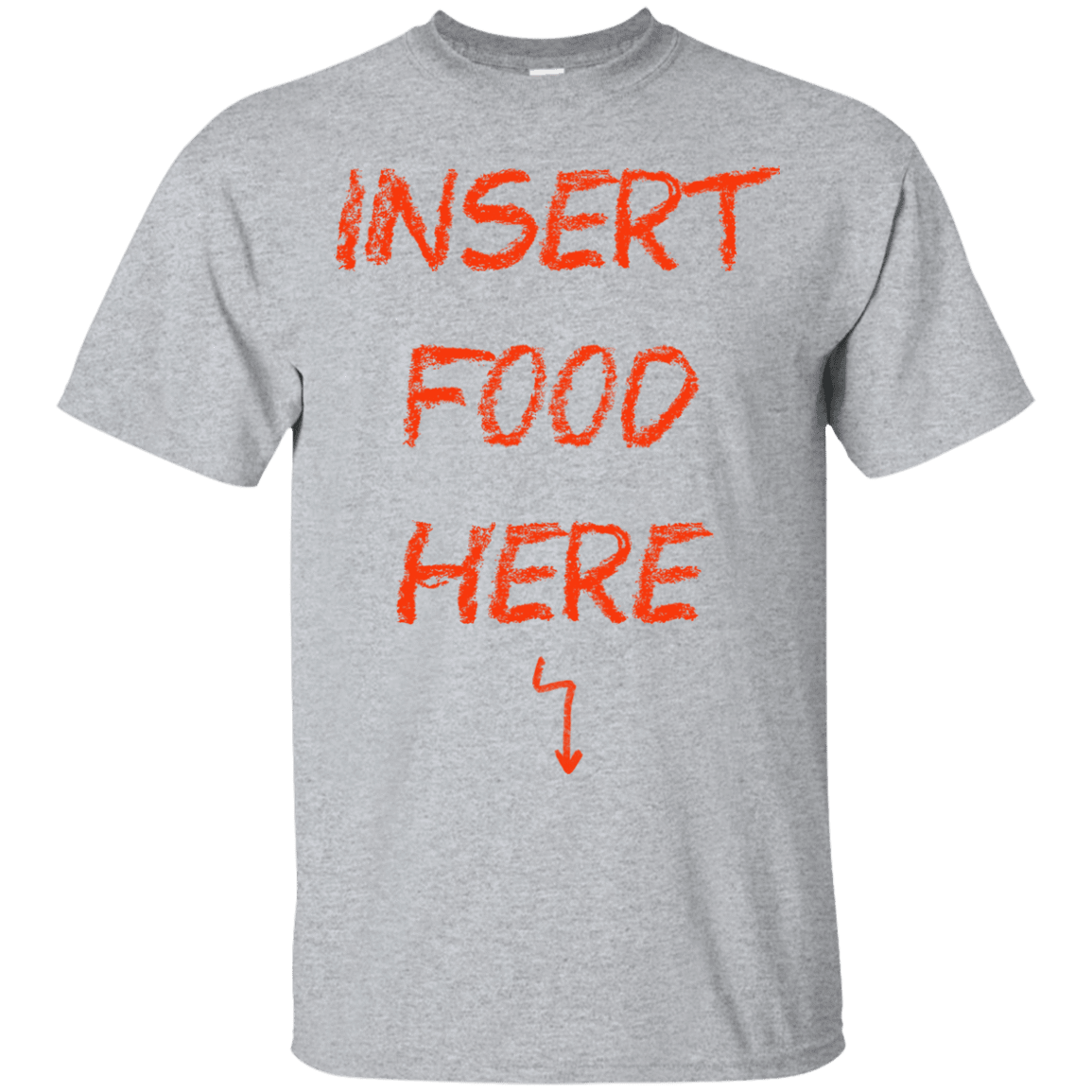 T-Shirts Sport Grey / S Insert Food T-Shirt