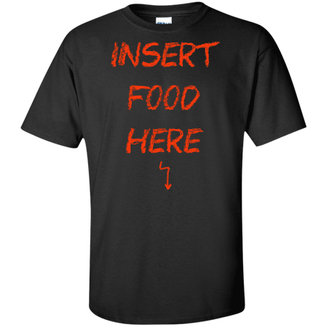 T-Shirts Black / XLT Insert Food Tall T-Shirt