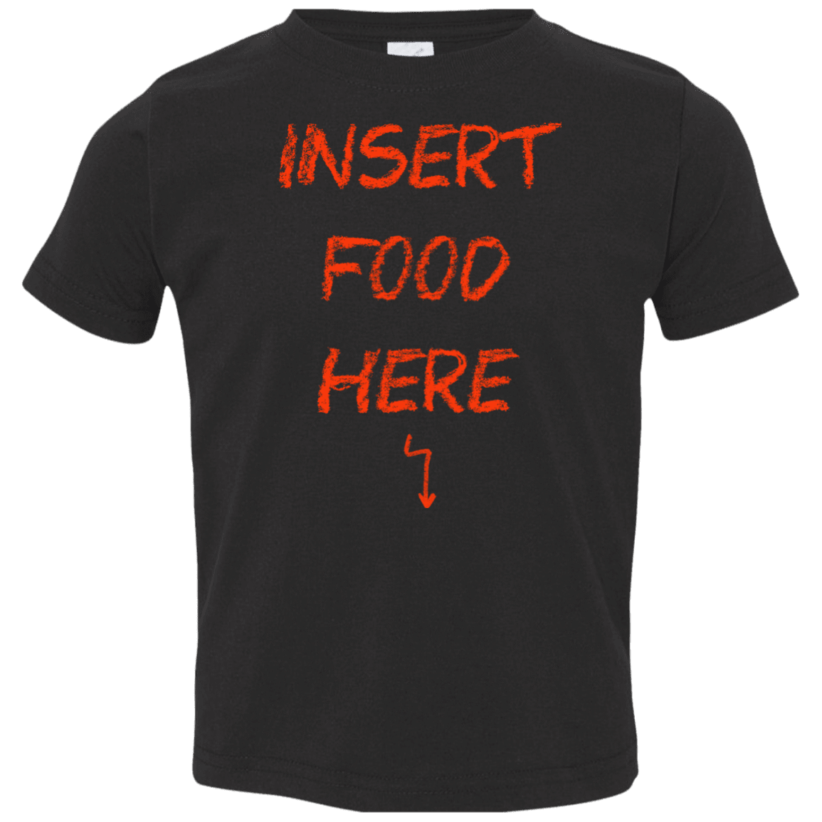 T-Shirts Black / 2T Insert Food Toddler Premium T-Shirt