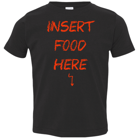 T-Shirts Black / 2T Insert Food Toddler Premium T-Shirt