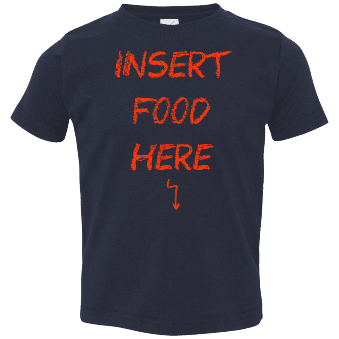 T-Shirts Navy / 2T Insert Food Toddler Premium T-Shirt