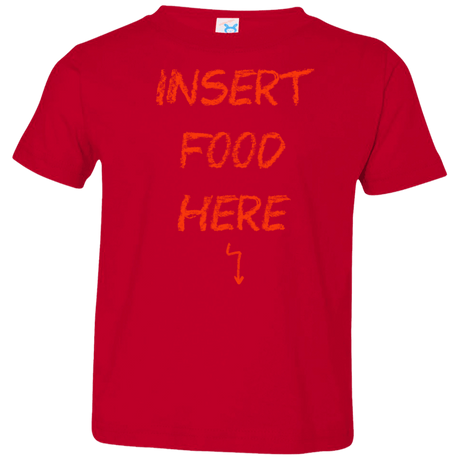 T-Shirts Red / 2T Insert Food Toddler Premium T-Shirt