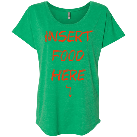 T-Shirts Envy / X-Small Insert Food Triblend Dolman Sleeve