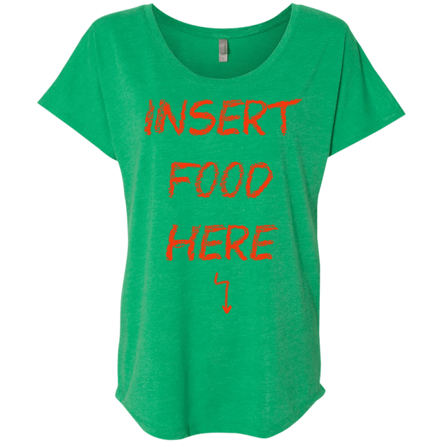 T-Shirts Envy / X-Small Insert Food Triblend Dolman Sleeve