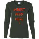 T-Shirts Forest / S Insert Food Women's Long Sleeve T-Shirt