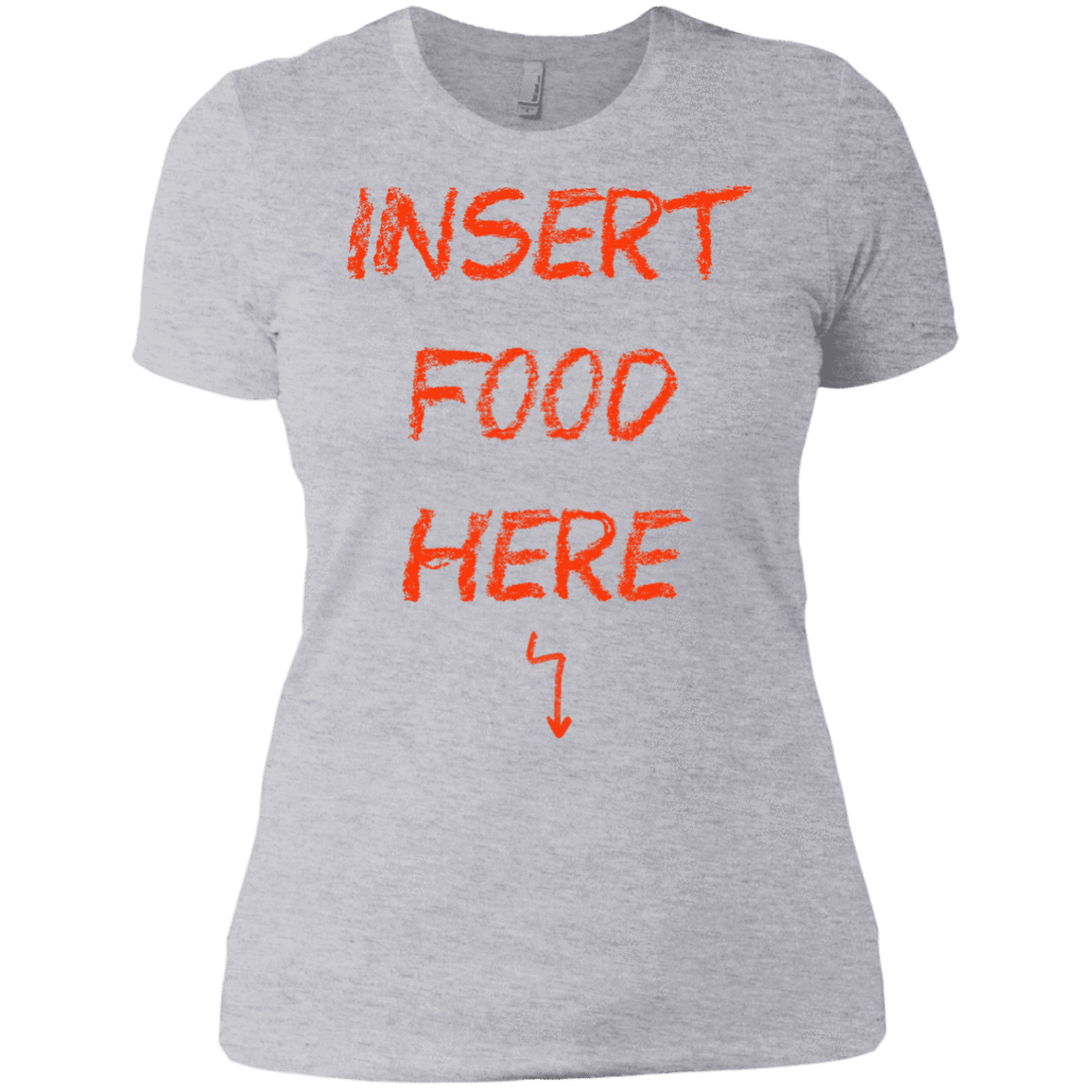 T-Shirts Heather Grey / X-Small Insert Food Women's Premium T-Shirt