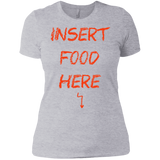 T-Shirts Heather Grey / X-Small Insert Food Women's Premium T-Shirt