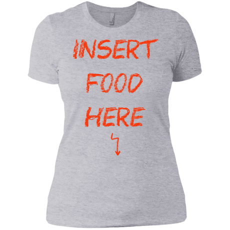 T-Shirts Heather Grey / X-Small Insert Food Women's Premium T-Shirt