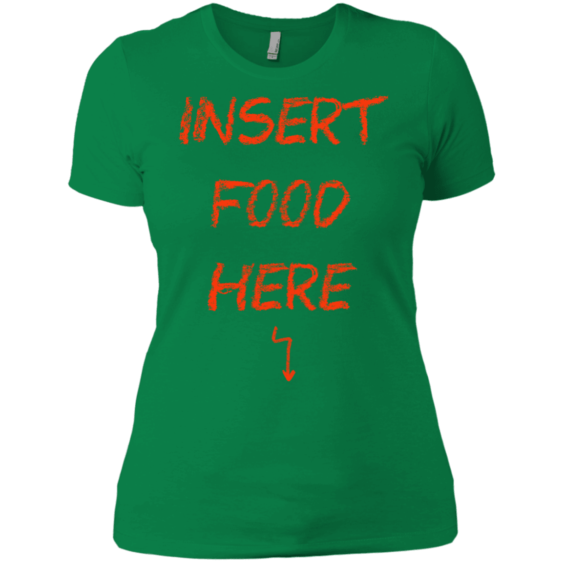 T-Shirts Kelly Green / X-Small Insert Food Women's Premium T-Shirt