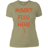 T-Shirts Light Olive / X-Small Insert Food Women's Premium T-Shirt