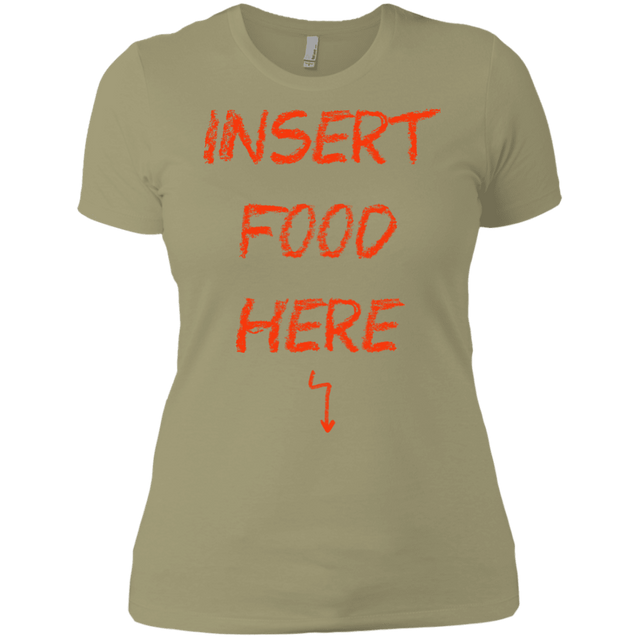 T-Shirts Light Olive / X-Small Insert Food Women's Premium T-Shirt