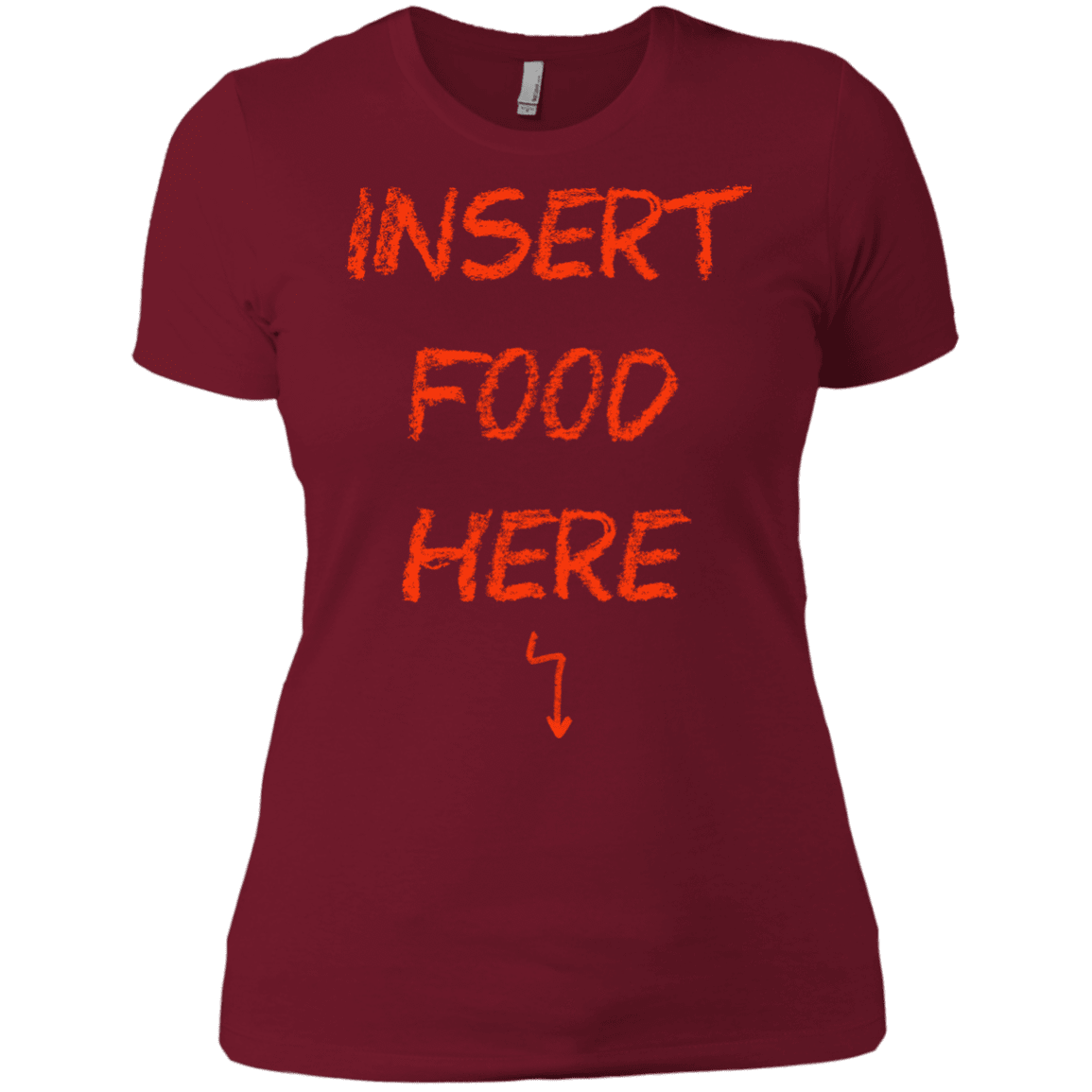 T-Shirts Scarlet / X-Small Insert Food Women's Premium T-Shirt