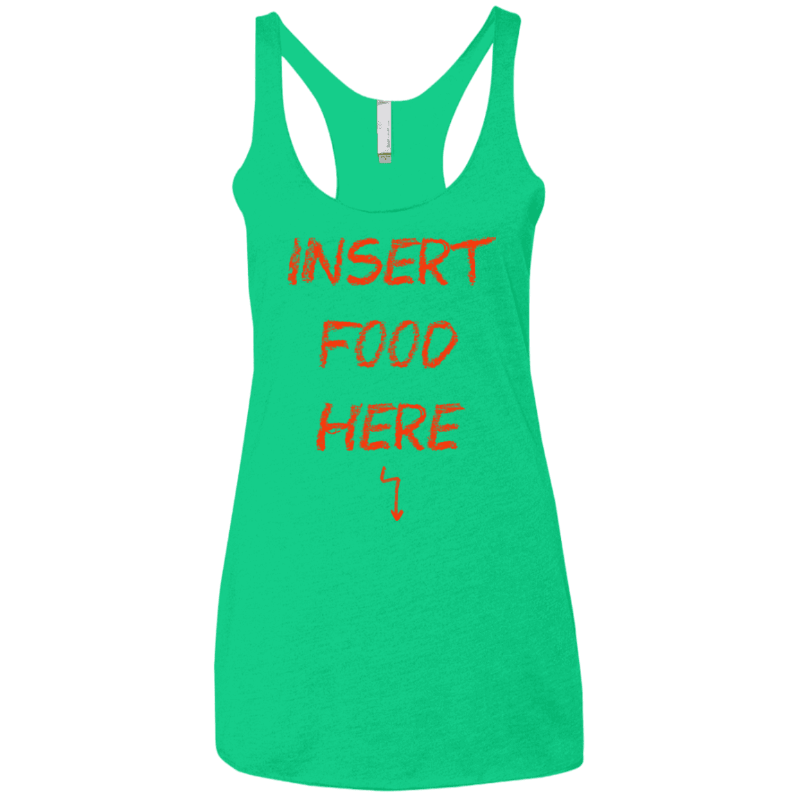 T-Shirts Envy / X-Small Insert Food Women's Triblend Racerback Tank