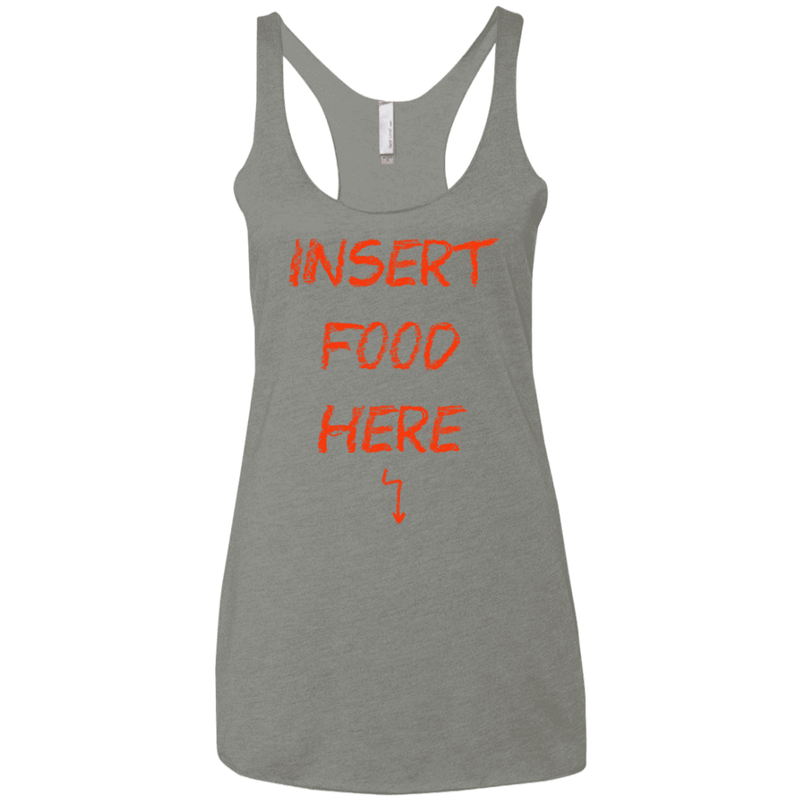 T-Shirts Venetian Grey / X-Small Insert Food Women's Triblend Racerback Tank