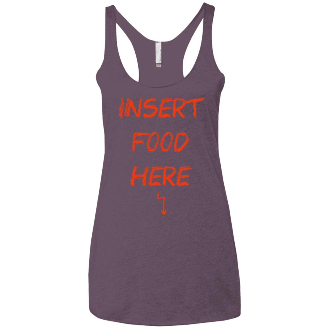 T-Shirts Vintage Purple / X-Small Insert Food Women's Triblend Racerback Tank