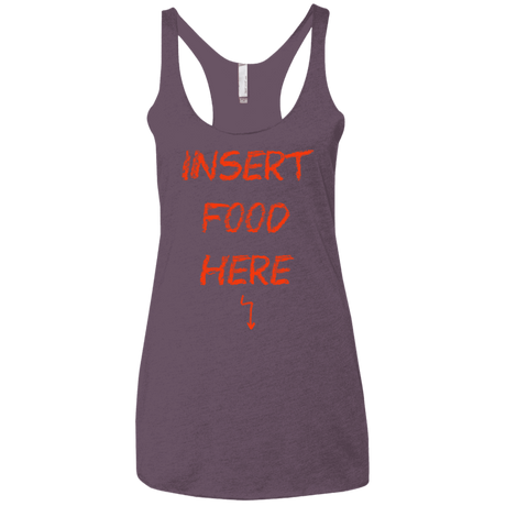 T-Shirts Vintage Purple / X-Small Insert Food Women's Triblend Racerback Tank