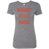 T-Shirts Premium Heather / S Insert Food Women's Triblend T-Shirt
