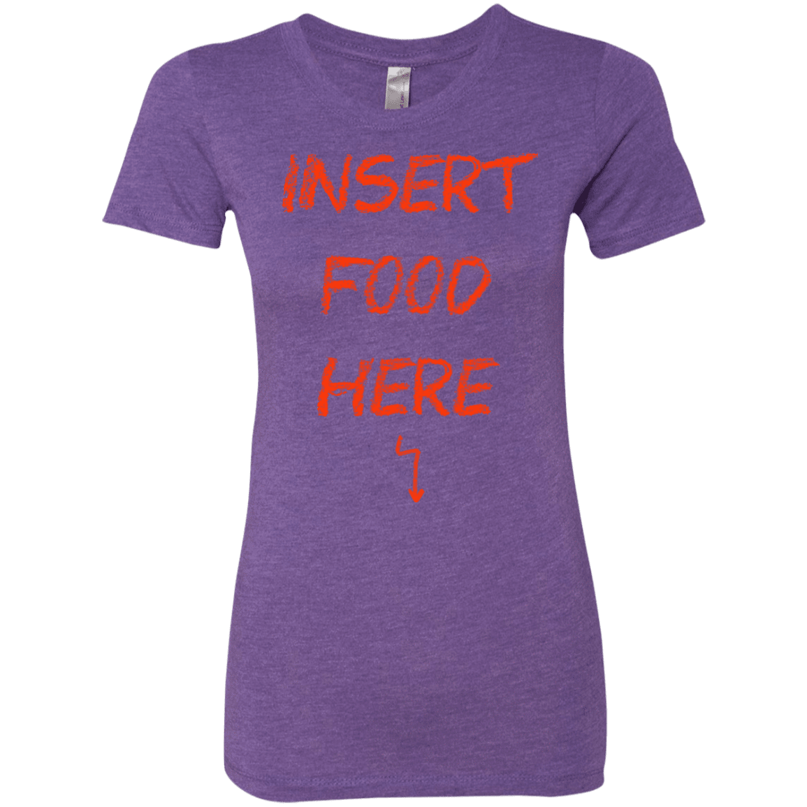 T-Shirts Purple Rush / S Insert Food Women's Triblend T-Shirt