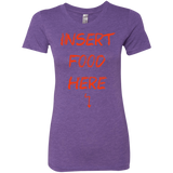 T-Shirts Purple Rush / S Insert Food Women's Triblend T-Shirt