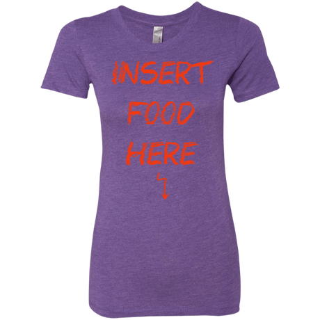 T-Shirts Purple Rush / S Insert Food Women's Triblend T-Shirt