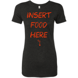 T-Shirts Vintage Black / S Insert Food Women's Triblend T-Shirt