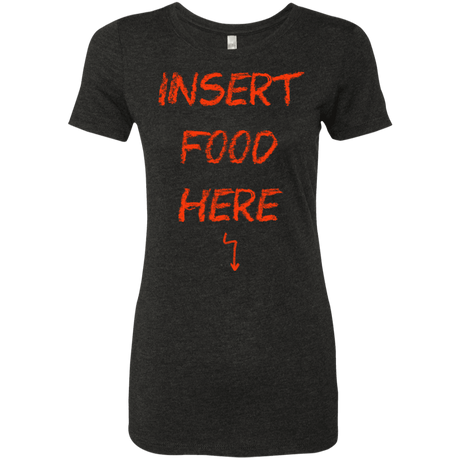 T-Shirts Vintage Black / S Insert Food Women's Triblend T-Shirt