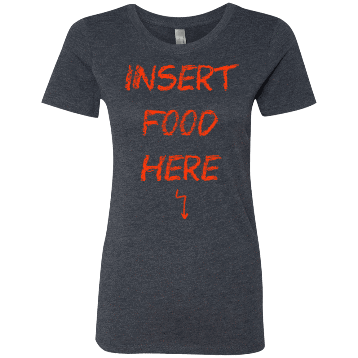 T-Shirts Vintage Navy / S Insert Food Women's Triblend T-Shirt
