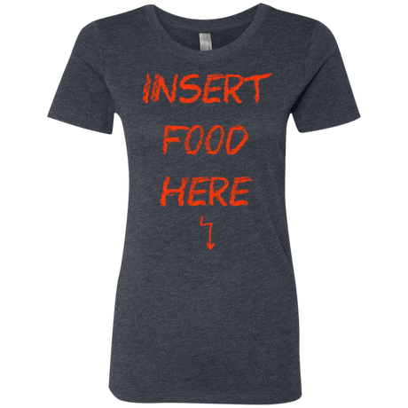 T-Shirts Vintage Navy / S Insert Food Women's Triblend T-Shirt