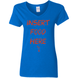 T-Shirts Royal / S Insert Food Women's V-Neck T-Shirt