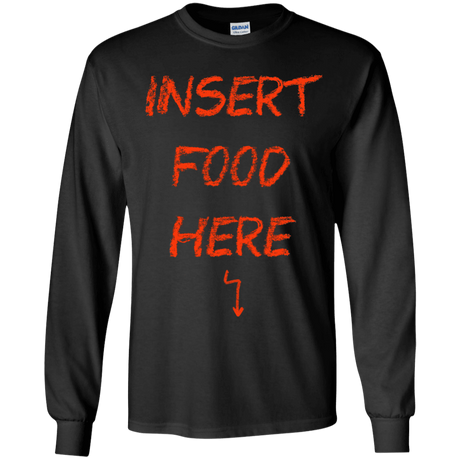 T-Shirts Black / YS Insert Food Youth Long Sleeve T-Shirt
