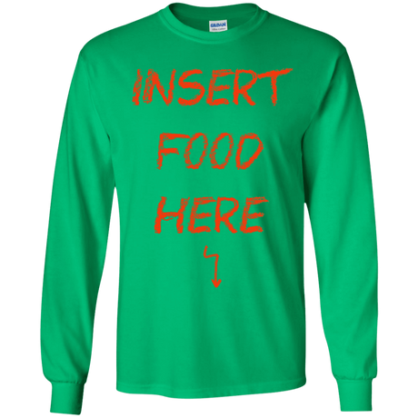 T-Shirts Irish Green / YS Insert Food Youth Long Sleeve T-Shirt