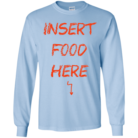 T-Shirts Light Blue / YS Insert Food Youth Long Sleeve T-Shirt