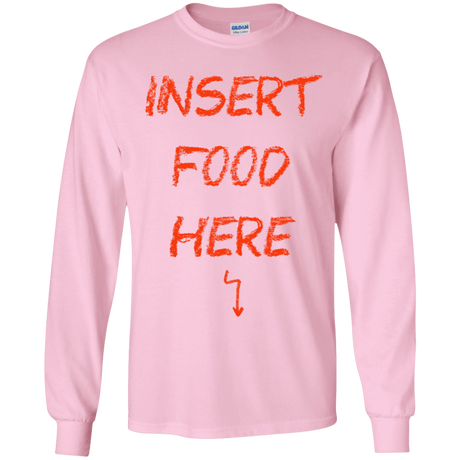 T-Shirts Light Pink / YS Insert Food Youth Long Sleeve T-Shirt