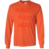 T-Shirts Orange / YS Insert Food Youth Long Sleeve T-Shirt