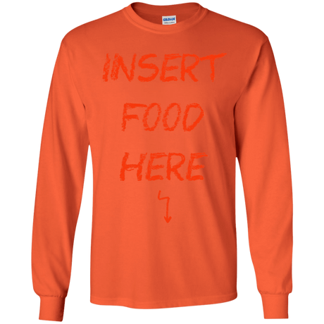 T-Shirts Orange / YS Insert Food Youth Long Sleeve T-Shirt