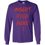 T-Shirts Purple / YS Insert Food Youth Long Sleeve T-Shirt