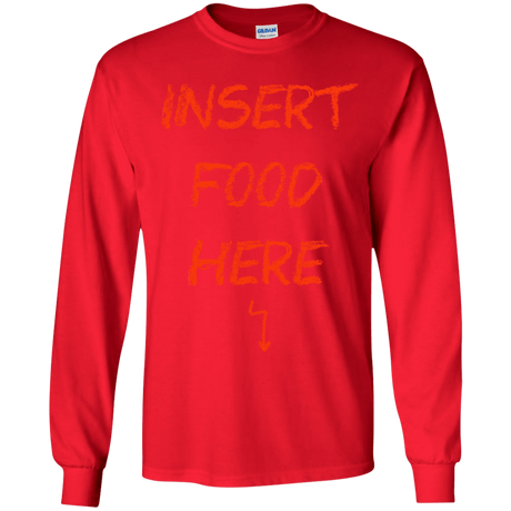 T-Shirts Red / YS Insert Food Youth Long Sleeve T-Shirt