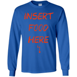 T-Shirts Royal / YS Insert Food Youth Long Sleeve T-Shirt