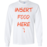 T-Shirts White / YS Insert Food Youth Long Sleeve T-Shirt