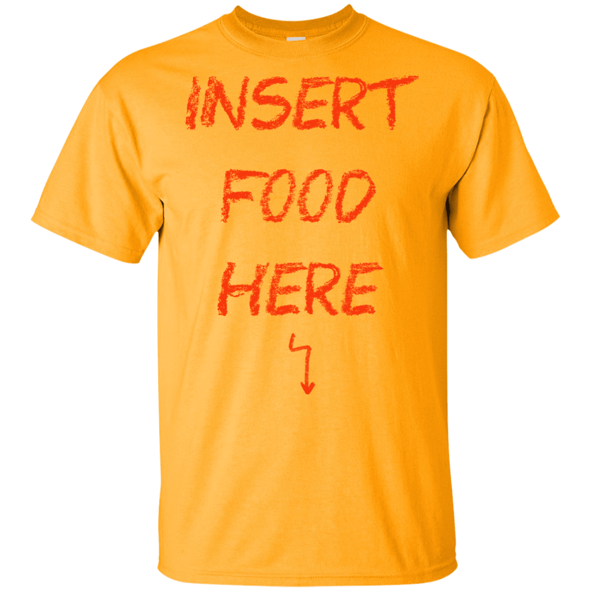 T-Shirts Gold / YXS Insert Food Youth T-Shirt